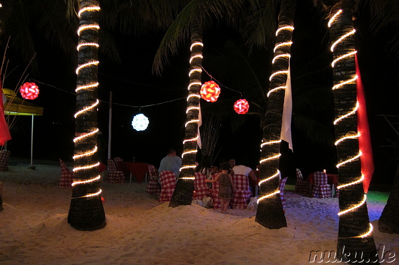 Strandpromenade am White Beach auf Boracay, Philippinen