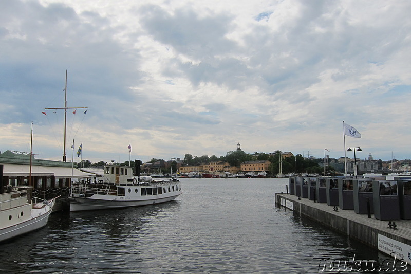 Strandvaegen - Am Bootsanleger in Stockholm, Schweden