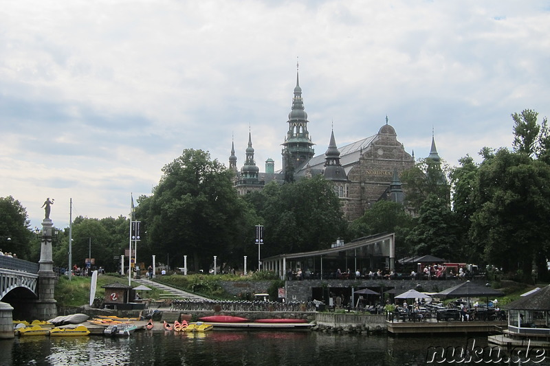 Strandvaegen - Am Bootsanleger in Stockholm, Schweden