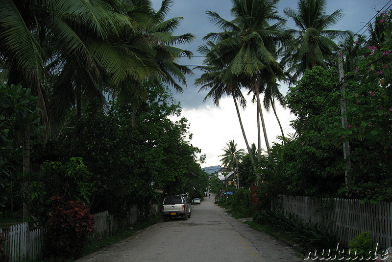 Strasse in Luang Prabang, Laos