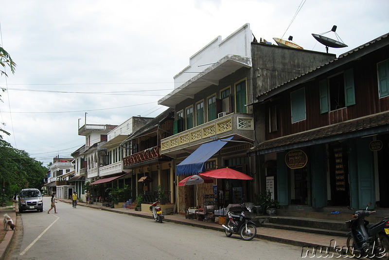 Strasse in Luang Prabang, Laos