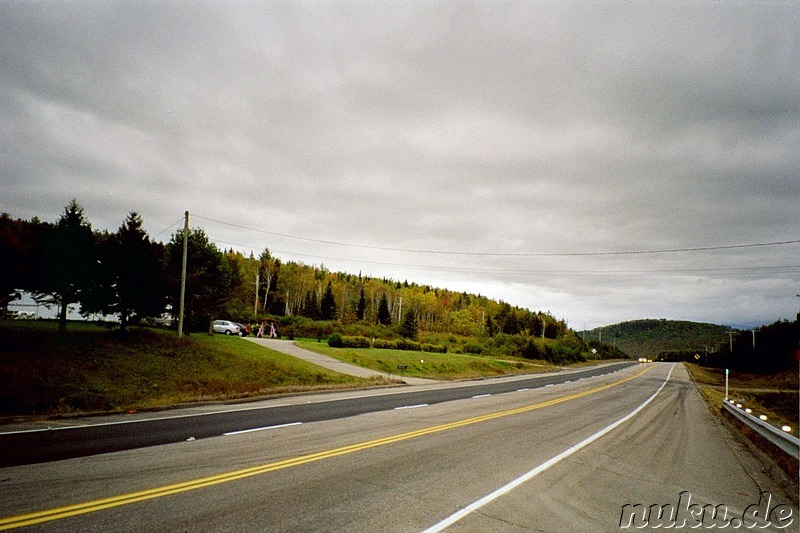 Straße in Quebec, Kanada