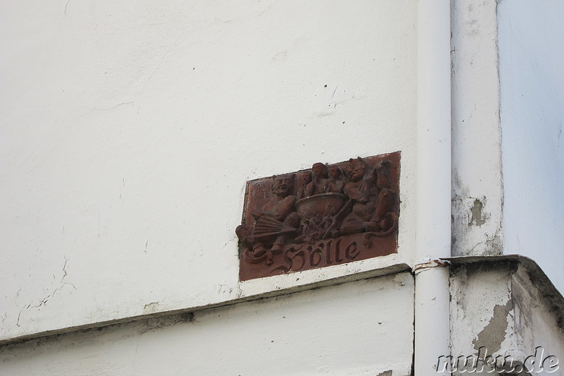 Strassenschild Hölle in Lübeck