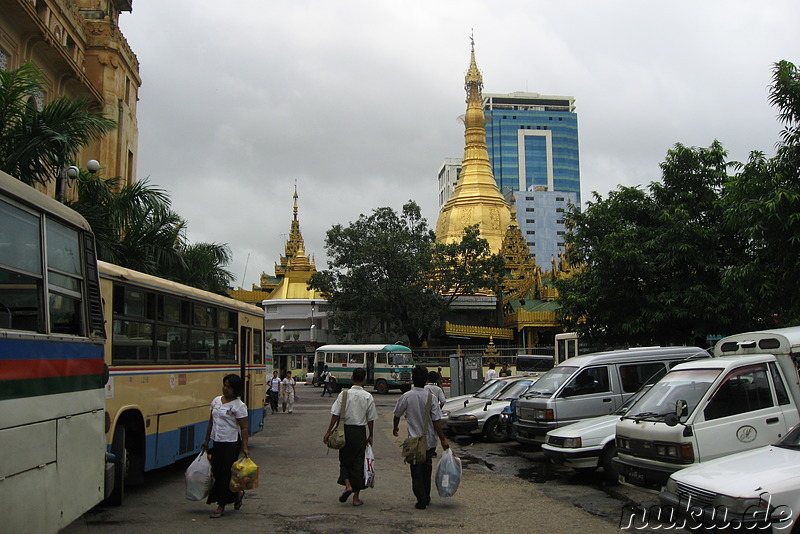 Sule Paya in Yangon, Myanmar