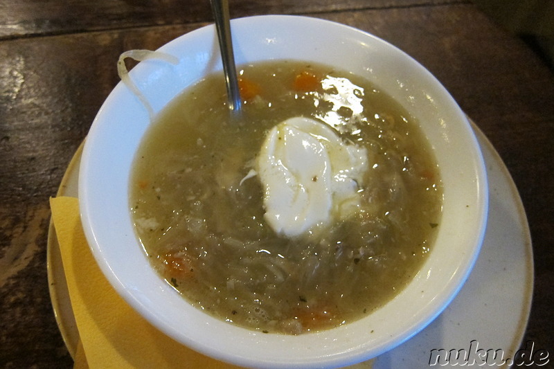 Suppe im Restaurant Kompressor in Tallinn, Estland