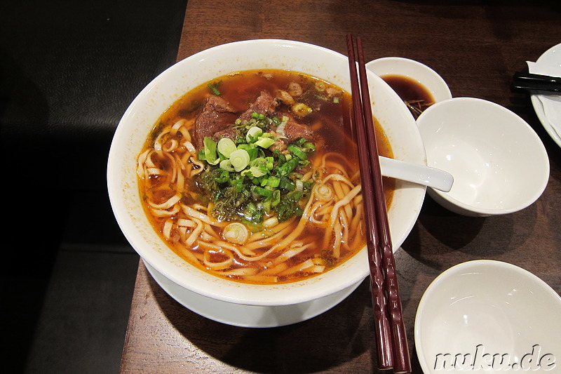 Taiwanesische Rindfleisch-Nudelsuppe in Vancouver, Kanada