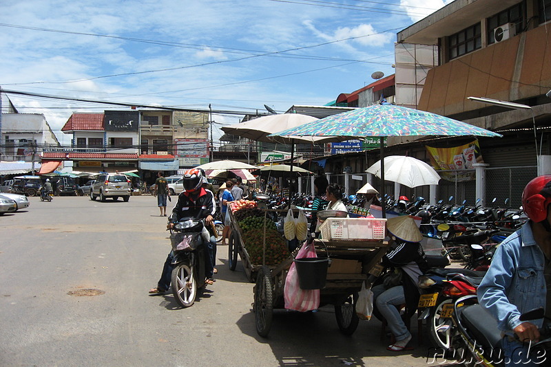 Talat Sao Morning Market in Vientiane, Laos