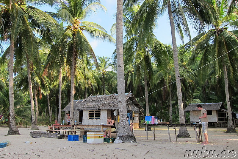 Tao Philippines Strandcamp - Unterkunft am dritten Tag