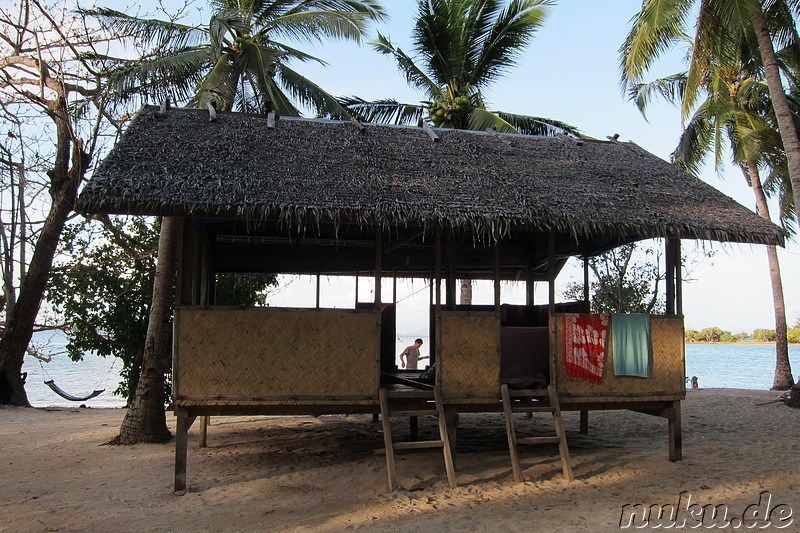 Tao Philippines Strandcamp - Unterkunft am dritten Tag