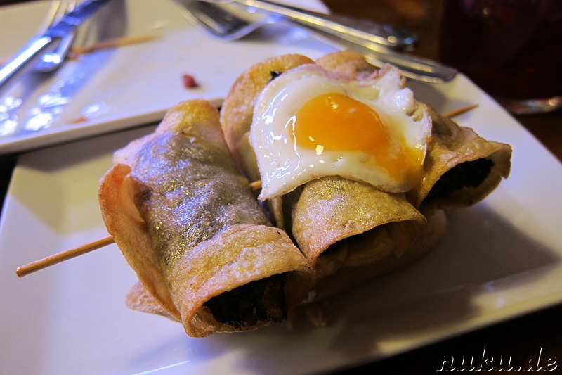 Tapa in Madrid, Spanien