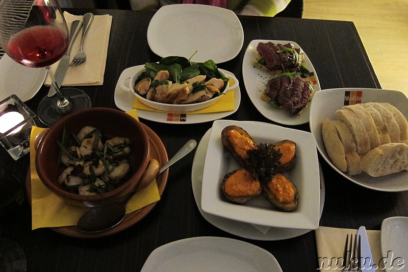 Tapas im Restaurant Medite in Marienbad, Tschechien