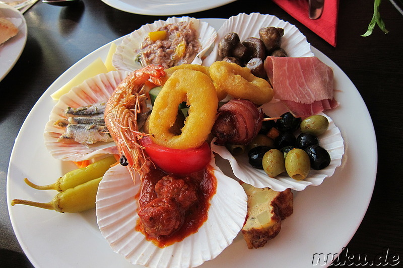 Tapas-Teller im spanischen Restaurant i-Vent, Braunschweig