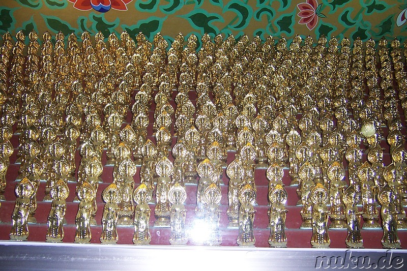 tausende kleine Buddhas im Yakcheonsa Tempel