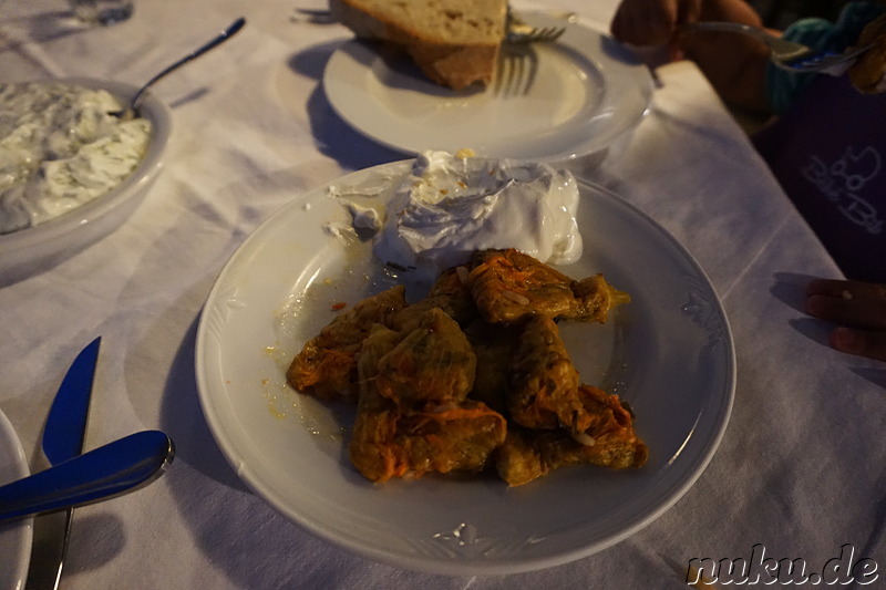 Taverna Leventis in der Naehe von Platanias auf Kreta, Griechenland