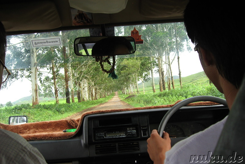 Taxifahrt von Mandalay zum Inle Lake