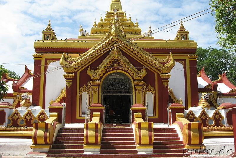 Tempel am Shwe In Bin Kyaung Kloster in Mandalay, Myanmar