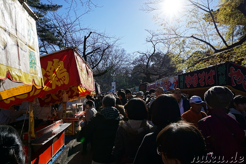 Tempelfest zu Neujahr in Kawagoe, Japan