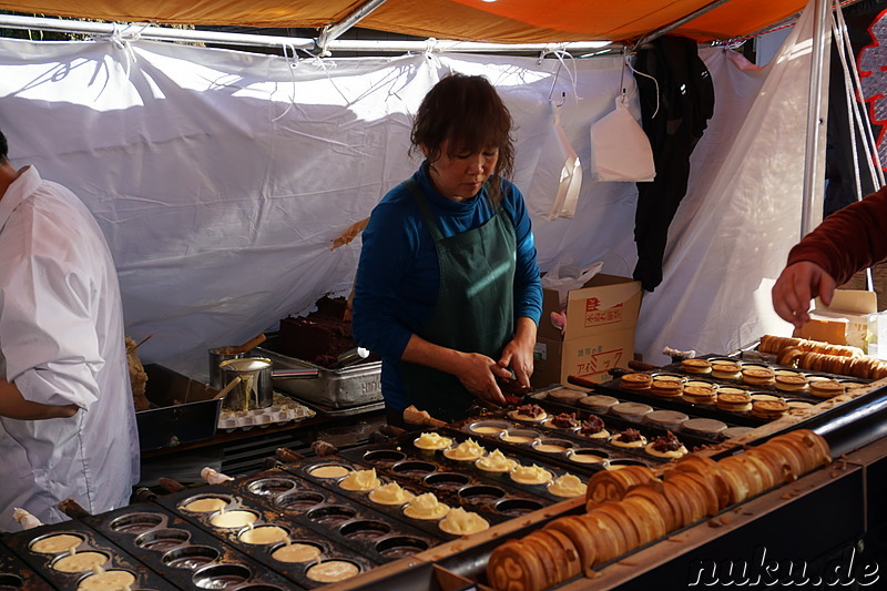 Tempelfest zu Neujahr in Kawagoe, Japan