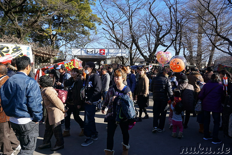 Tempelfest zu Neujahr in Kawagoe, Japan