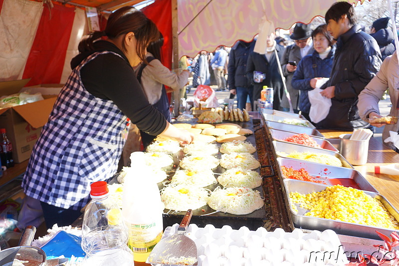 Tempelfest zu Neujahr in Kawagoe, Japan