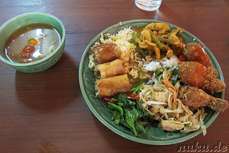Thailändisches Mittagsbuffet, Chiang Mai, Thailand