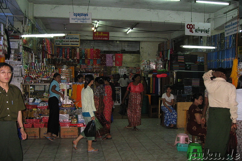 Theingyi Zei Market in Yangon, Myanmar