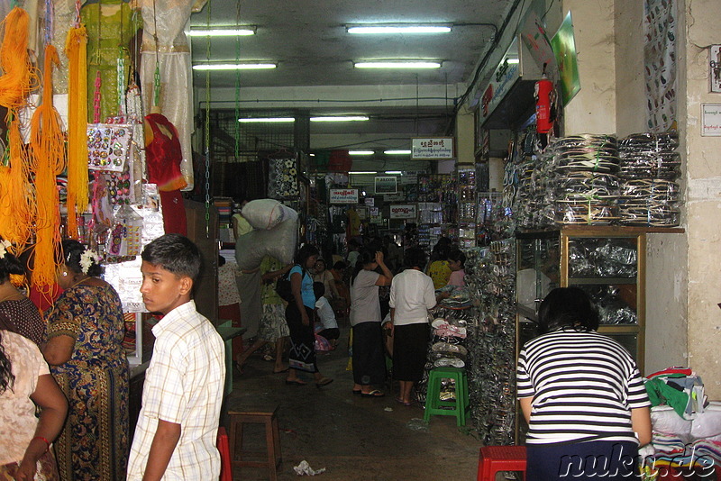 Theingyi Zei Market in Yangon, Myanmar