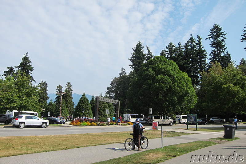 Totempfähle in Stanley Park in Vancouver, Kanada