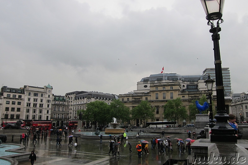 Trafalgar Square in London, England