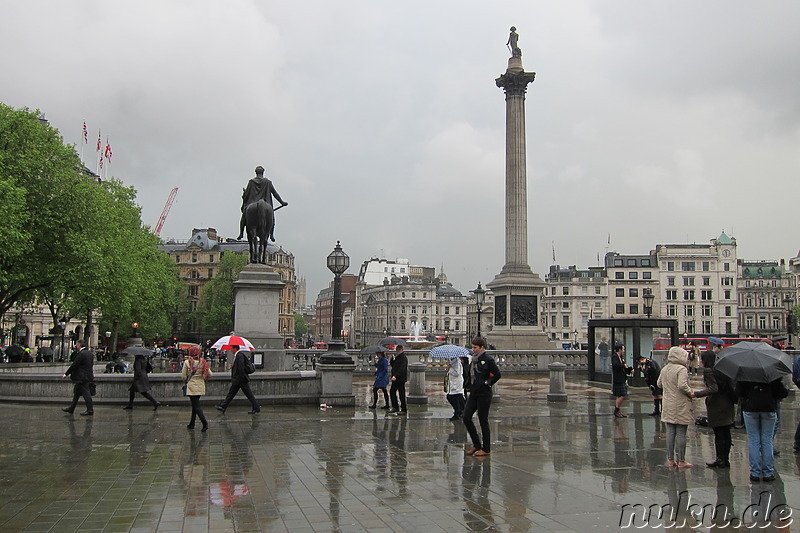 Trafalgar Square in London, England
