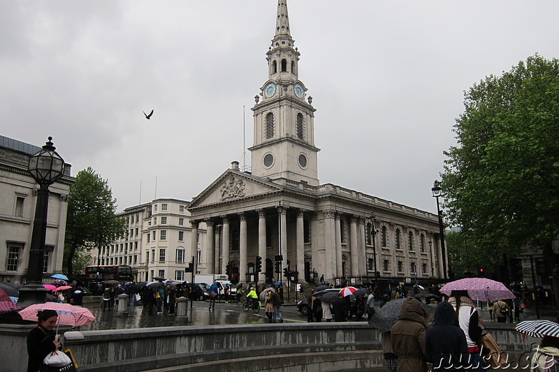 Trafalgar Square in London, England