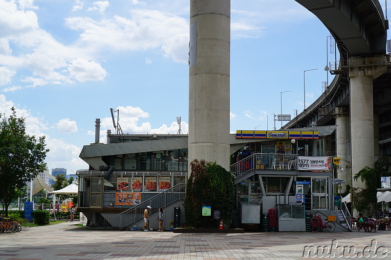 Ttukseom Resort am Han Fluss in Seoul, Korea