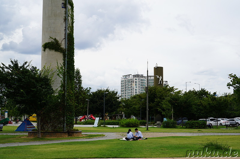 Ttukseom Resort am Han Fluss in Seoul, Korea