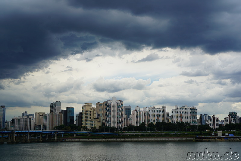 Ttukseom Resort am Han Fluss in Seoul, Korea