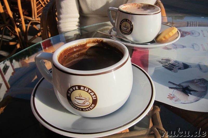 Türkischer Kaffee (Mokka) in Antalya, Türkei