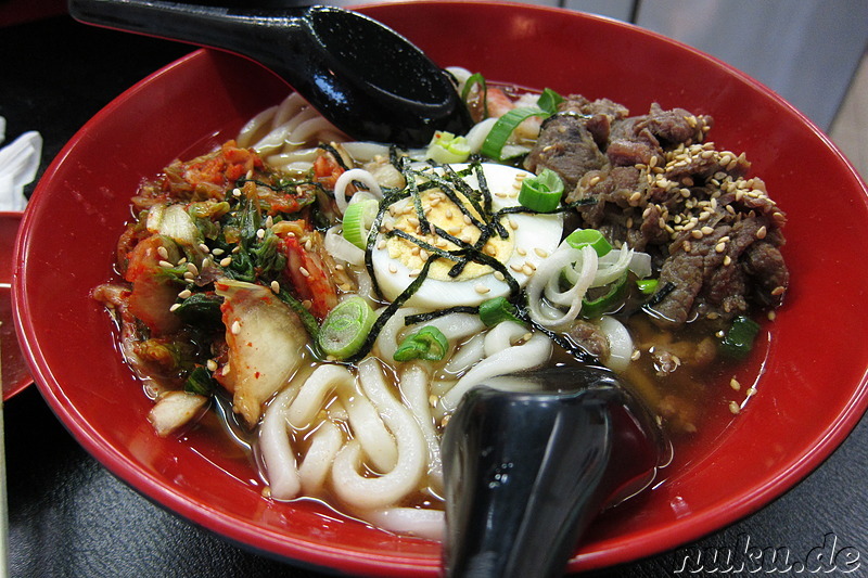 Udon-Nudelsuppe mit Bulgogi