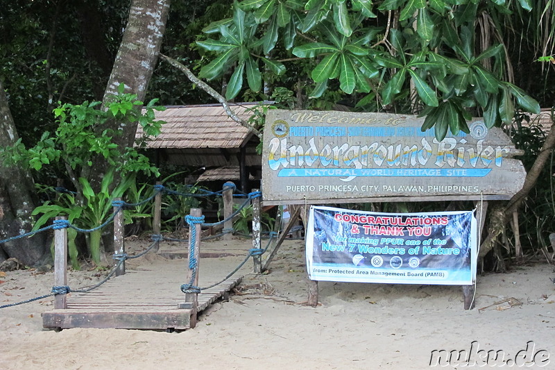 Underground River (Subterranean River National Park) in Sabang, Palawan, Philippinen