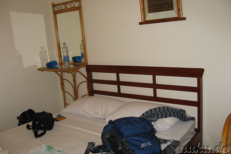 Unser Zimmer im Mali Namphu Guesthouse, Vientiane, Laos