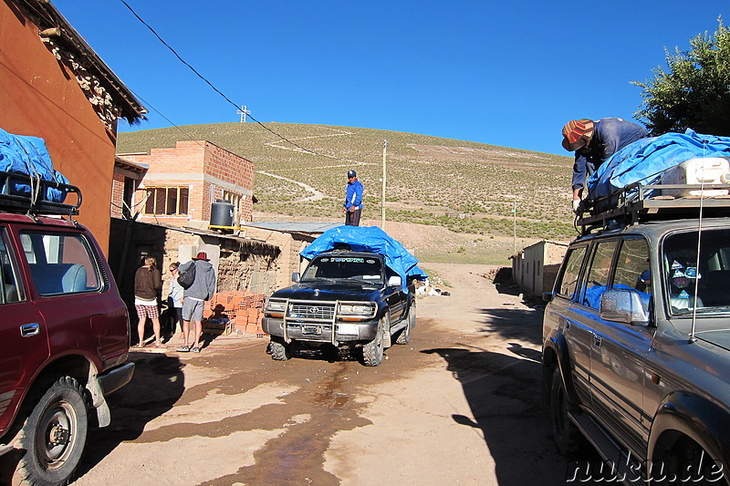 Unsere Unterkunft für die zweite Nacht in Culpina, Bolivien