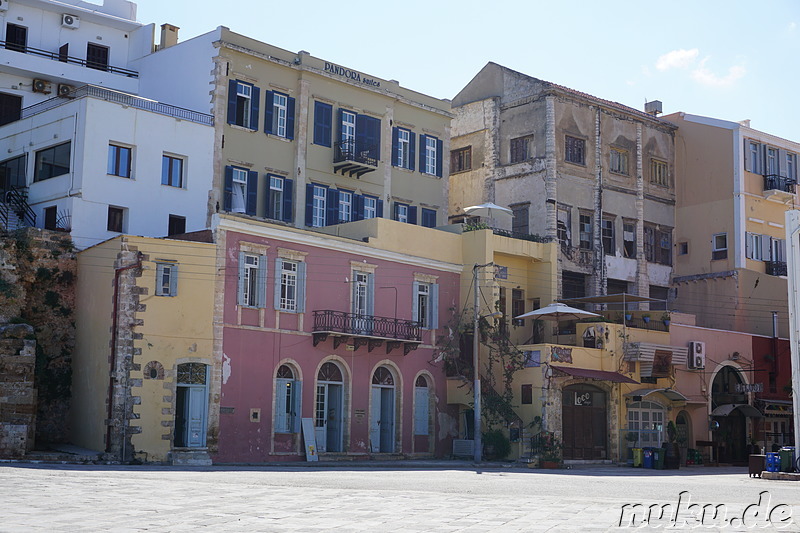 Venezianischer Hafen in Chania auf Kreta, Griechenland