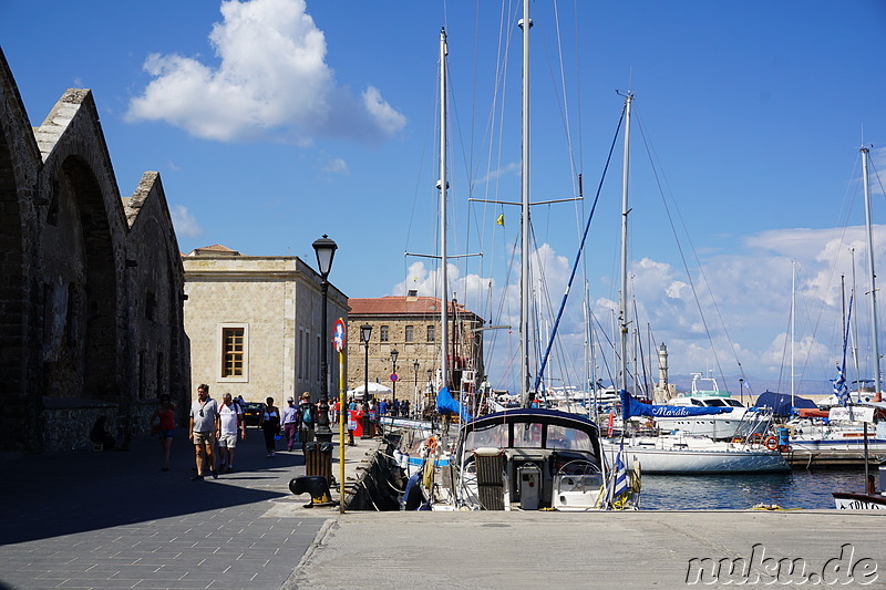 Venezianischer Hafen in Chania auf Kreta, Griechenland