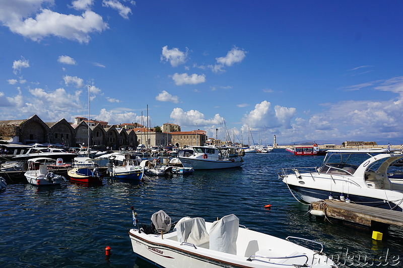 Venezianischer Hafen in Chania auf Kreta, Griechenland