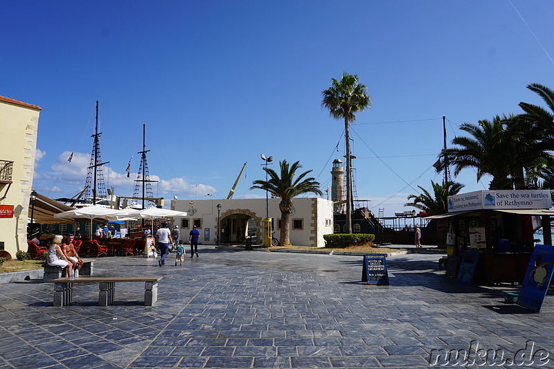 Venezianischer Hafen in Rethymno auf Kreta, Griechenland