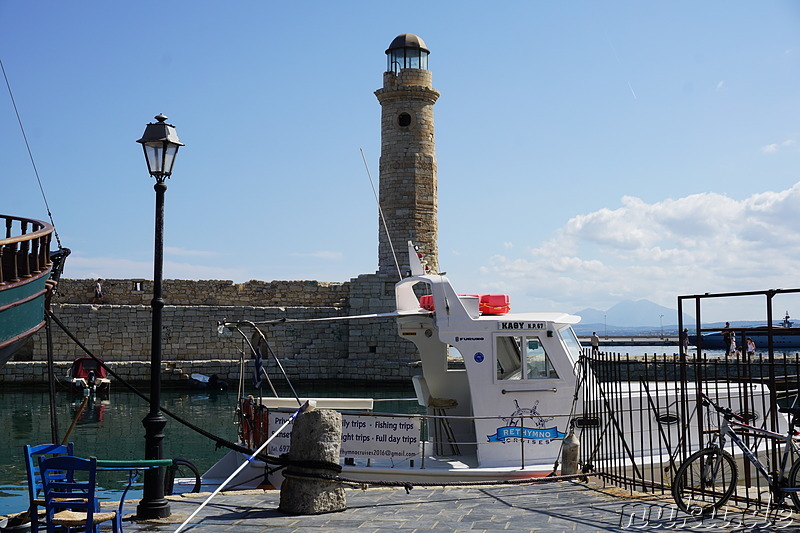 Venezianischer Hafen in Rethymno auf Kreta, Griechenland