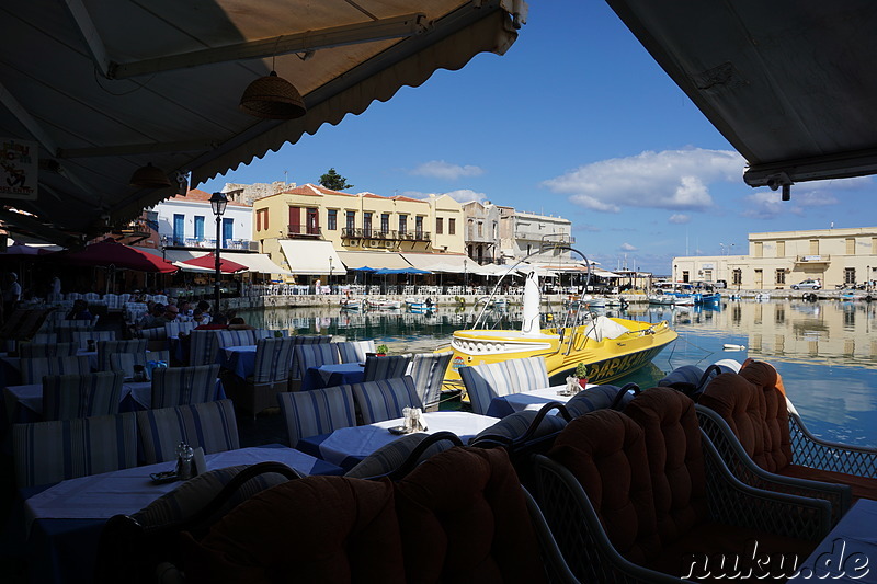 Venezianischer Hafen in Rethymno auf Kreta, Griechenland