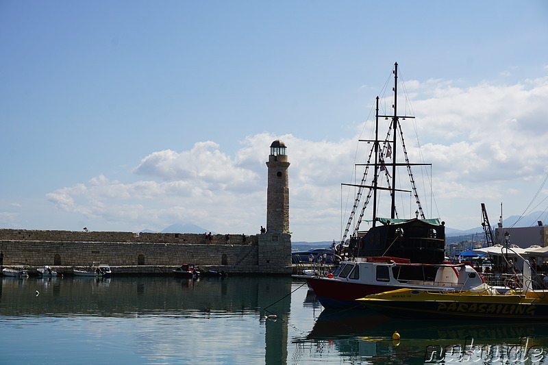 Venezianischer Hafen in Rethymno auf Kreta, Griechenland