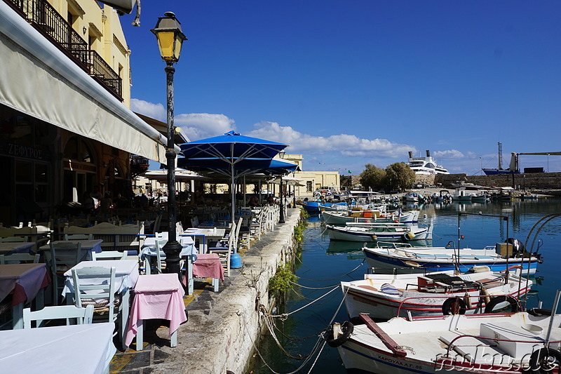 Venezianischer Hafen in Rethymno auf Kreta, Griechenland