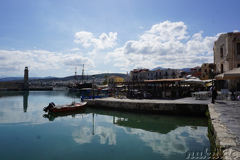 Venezianischer Hafen in Rethymno auf Kreta, Griechenland