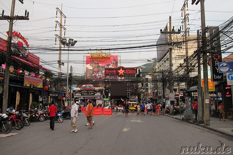 Vergnügungsviertel am Patong Beach, Phuket, Thailand