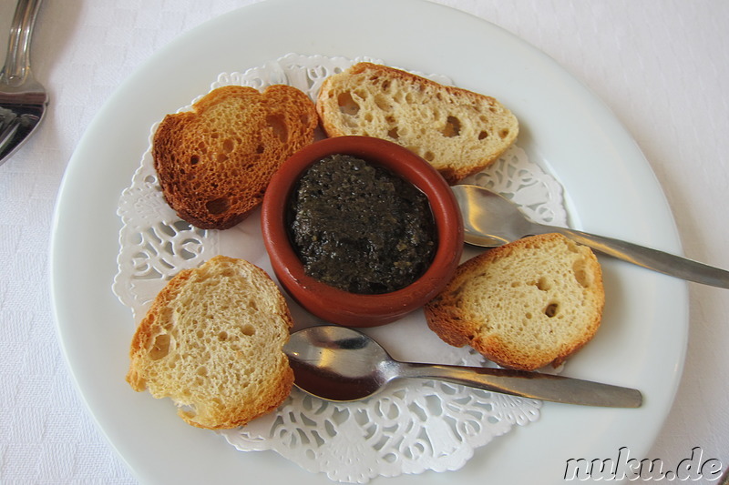 Vorspeise im Restaurant Le Ruhl in Marseille, Frankreich